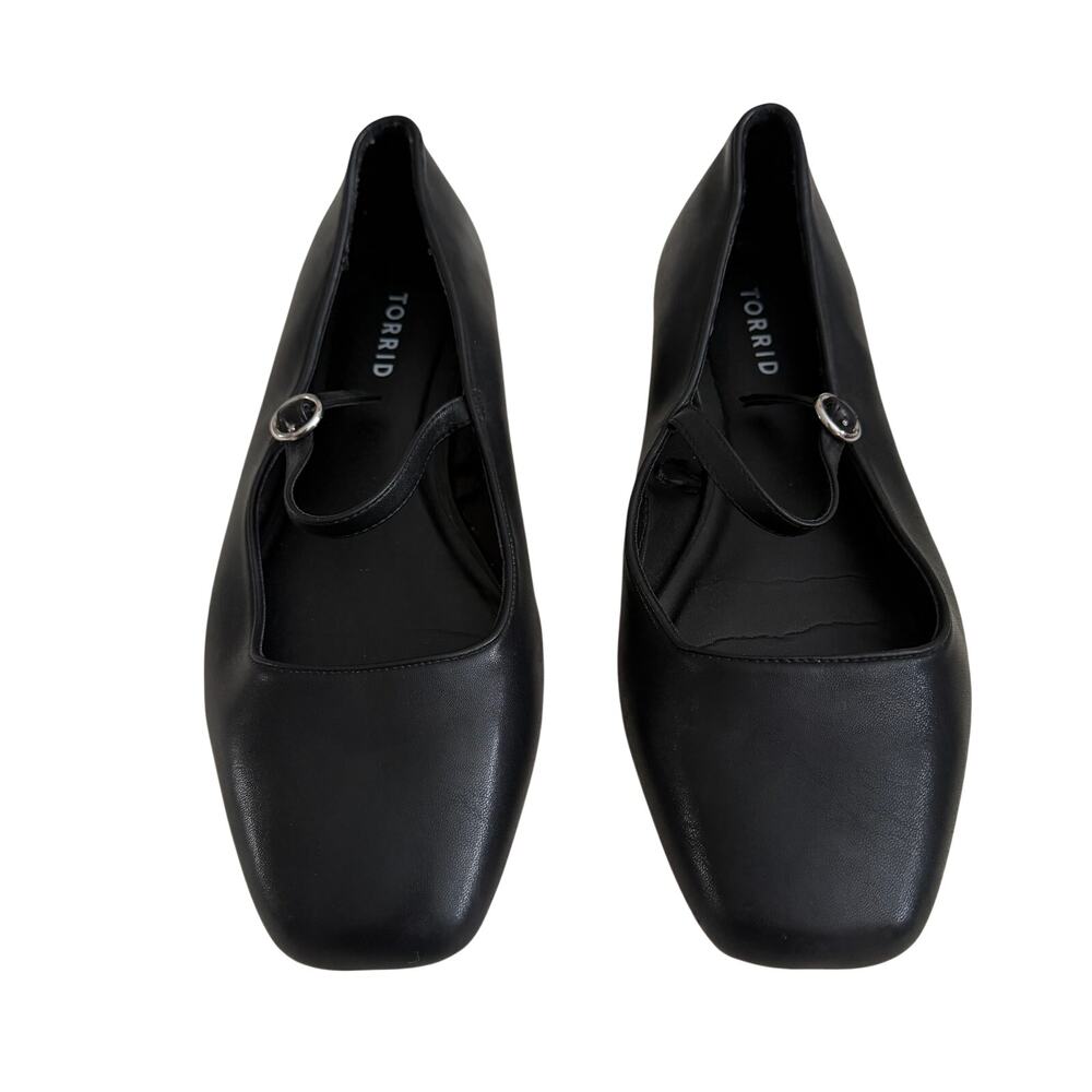 Torrid Black Mary Jane Flat Size 10 Wide Width Preppy Academia